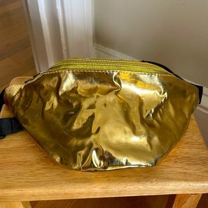 Gold fanny pack/bum bag